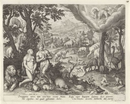 God the Father Blessing Adam, Eve and the Animals
