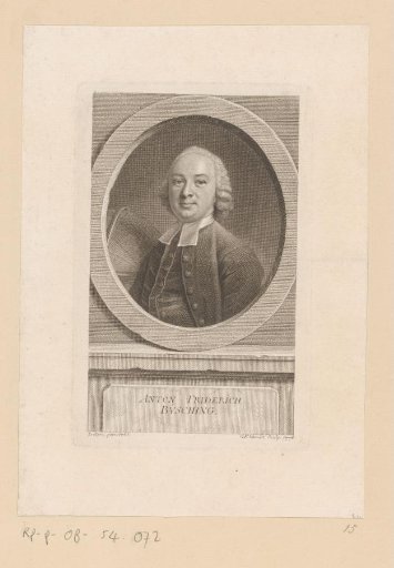 Portrait of Anton Friedrich Büsching