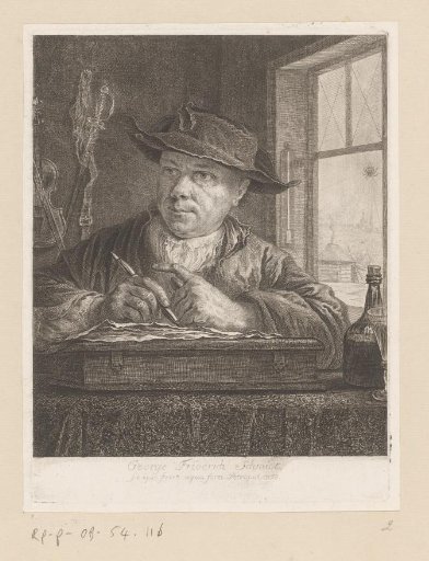 Self-portrait of Georg Friedrich Schmidt