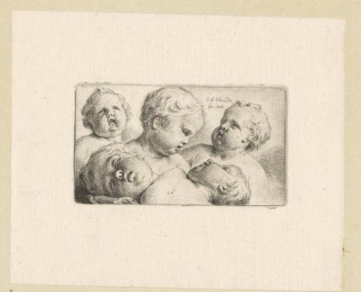 Five heads of children