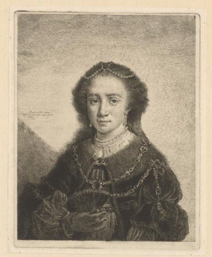 Woman with fan