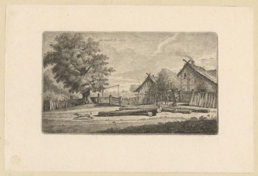 Landscape with the birthplace of Georg Friedrich Schmidt
