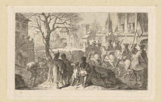 Entry of the victors into a city
