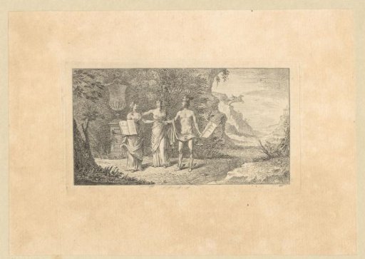 Mercury with two nymphs