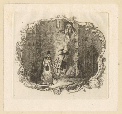 Young man visits lover through the window