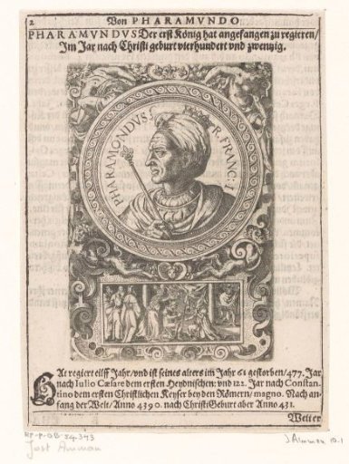 Portrait of Pharamond, King of the Franks