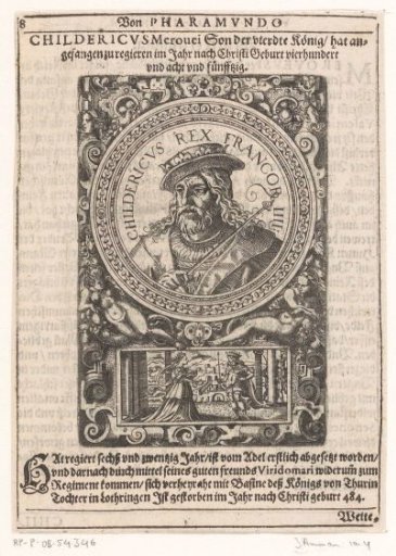 Portrait of Childeric I, King of the Franks