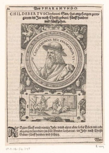 Portrait of Childebert I, King of Austrasia