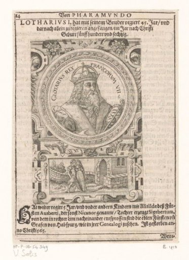 Portrait of Chlotharius I, King of the Franks