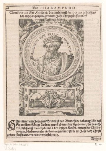 Portrait of Charibert I, King of the Franks