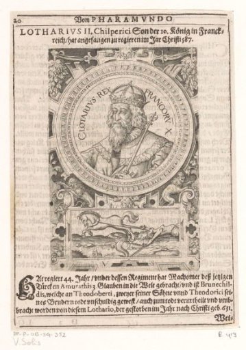 Portrait of Chlotharius II, King of the Franks