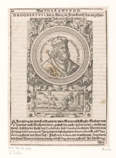 Portrait of Dagobert I, King of the Franks