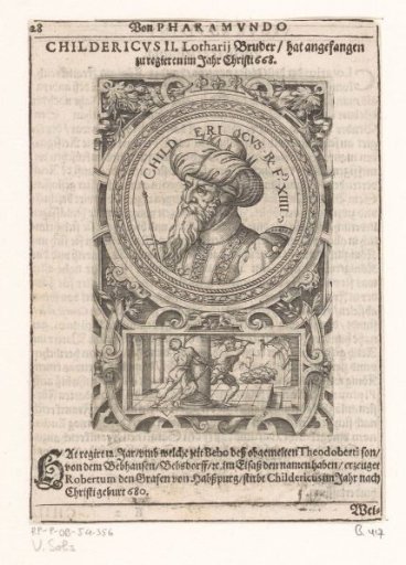 Portrait of Childeric II, King of Austrasia