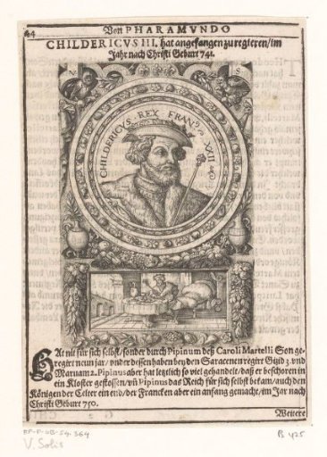 Portrait of Childeric III, King of the Franks