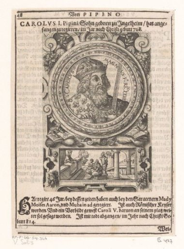 Portrait of Charlemagne, Emperor of the Holy Roman Empire