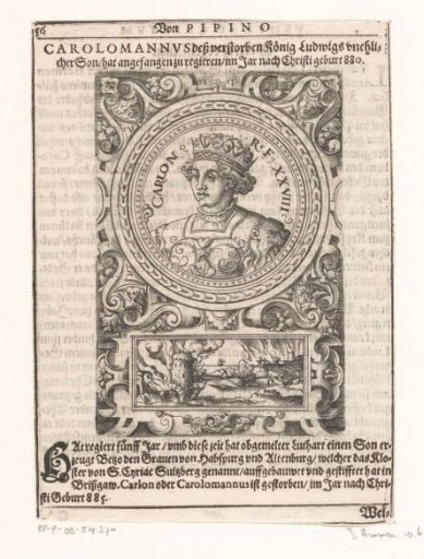 Portrait of Carloman II, King of West Francia