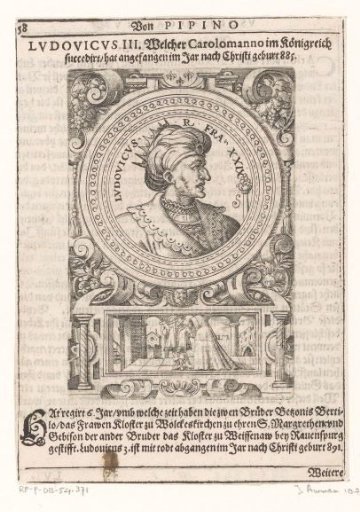 Portrait of Louis III, King of France