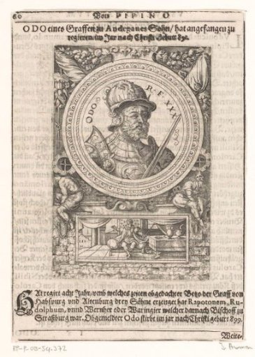 Portrait of Odo I, King of West Francia