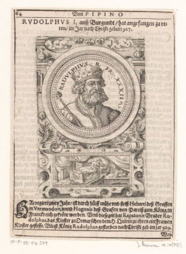 Portrait of Rudolf of France, King of West Francia