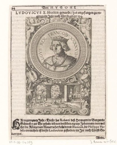 Portrait of Louis X, King of France