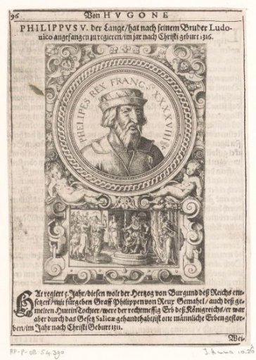 Portrait of Philip V, King of France