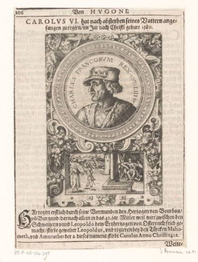 Portrait of Charles VI, King of France