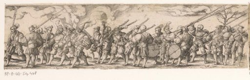 Procession of soldiers