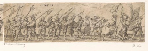 Procession of soldiers