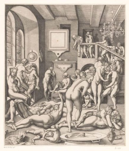 Bathhouse with men and women