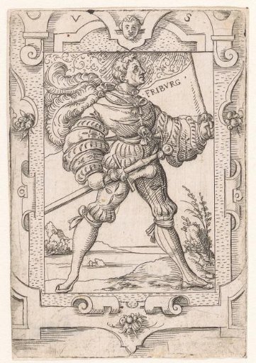 Standard-bearer with banner of Fribourg