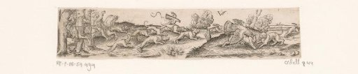 Hare Hunt with Falcons and Dogs