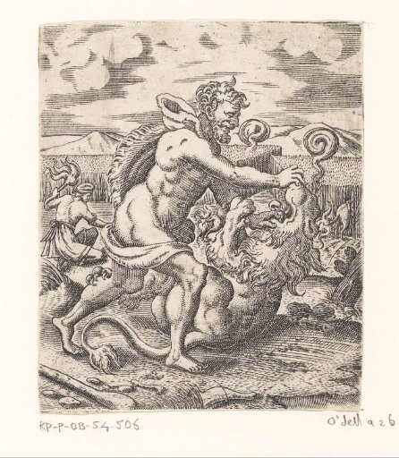 Samson slays the lion