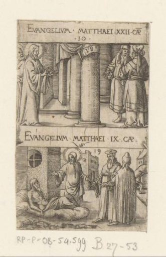 Christ in Debate with the Pharisees about the Tax to the Emperor and the Healing of a Paralyzed Man