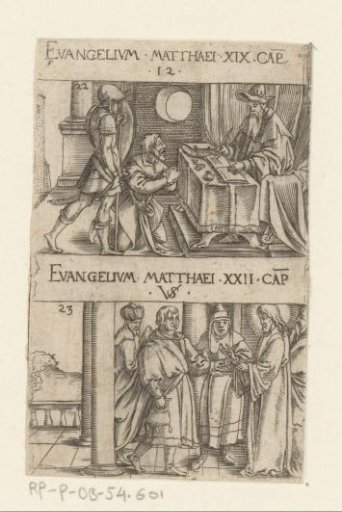 Parable of the Unthankful Servant and Christ in Debate with the Pharisees about the Tax to the Emperor