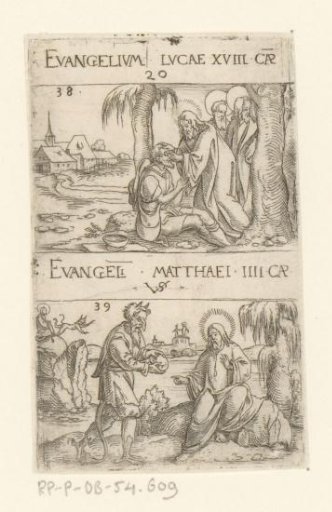 Christ Heals a Blind Man and the Temptation in the Wilderness
