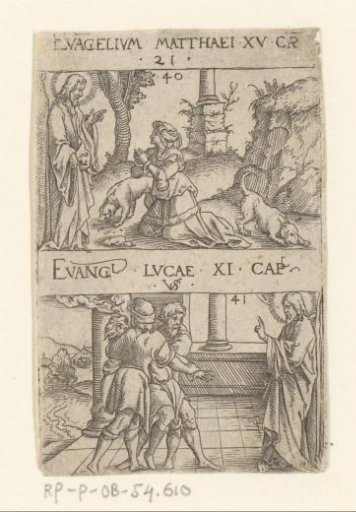 Christ and the Canaanite woman and the healing of a mute demoniac