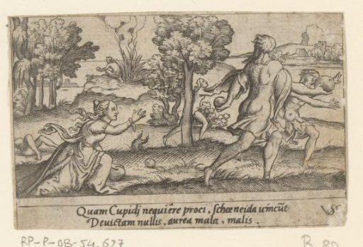 Hippomenes Wins the Footrace Against Atalanta