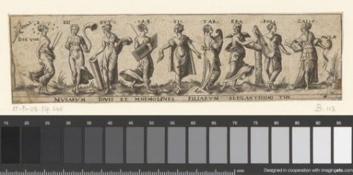 Frieze with the nine Muses