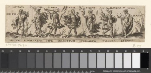 Frieze with personifications of the seven planets