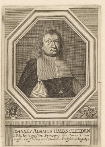 Portrait of Johann Adam Umbscheiden