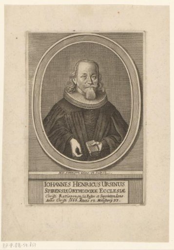 Portrait of Johann Heinrich Ursinus