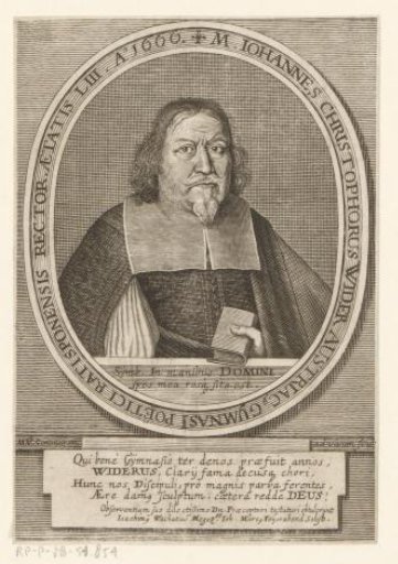 Portrait of Johann Christoph Wider