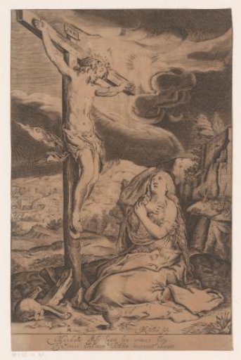 Christ on the Cross with Mary Magdalene