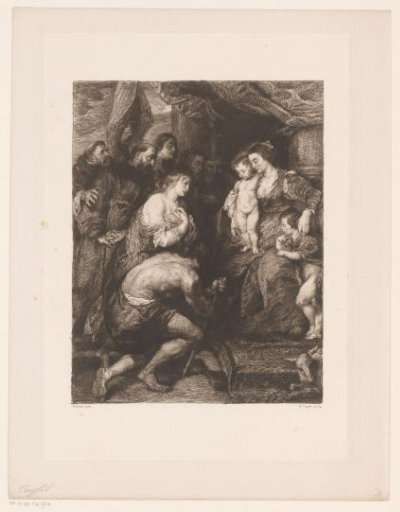 Mary with Child Adored by Saints