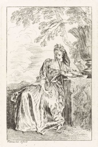 Seated Lady Dressed in the Fashion of ca. 1710