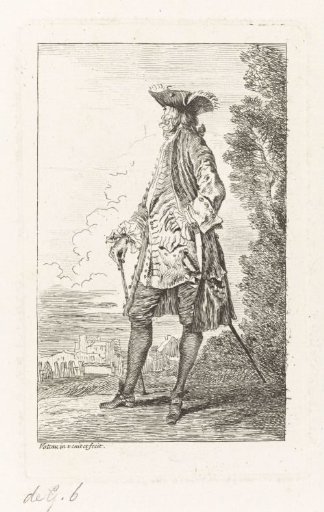 Standing Officer Dressed in the Fashion of ca. 1710