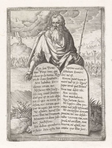 Moses with the tables of the law