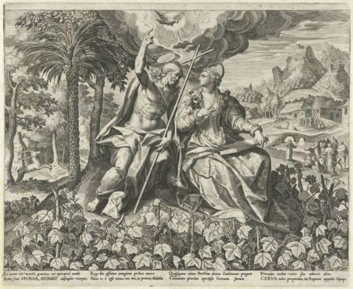 Christ and His Bride in a Vineyard