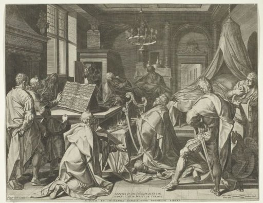 King David Playing Psalm 118 on His Harp