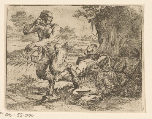 A Satyr Scattering Seeds over the Land